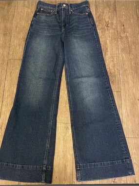 J. Crew Indigo Wide-Leg Flare Jeans